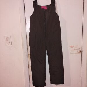 Women's Black Snow Bib Overalls